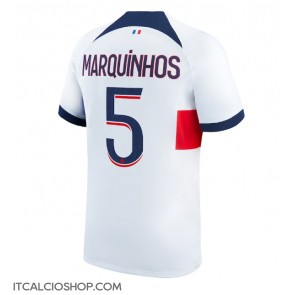 Paris Saint-Germain Marquinhos #5 Seconda Maglia 2023-24 Manica Corta